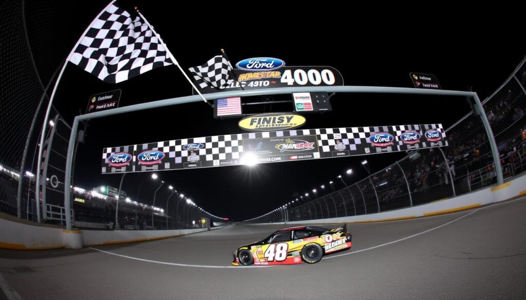 Greg Biffle winning the 2010 Ford 400 at Homestead-Miami Speedway Greg Biffle winning the 2010 Ford 400 at Homestead-Miami Speedway