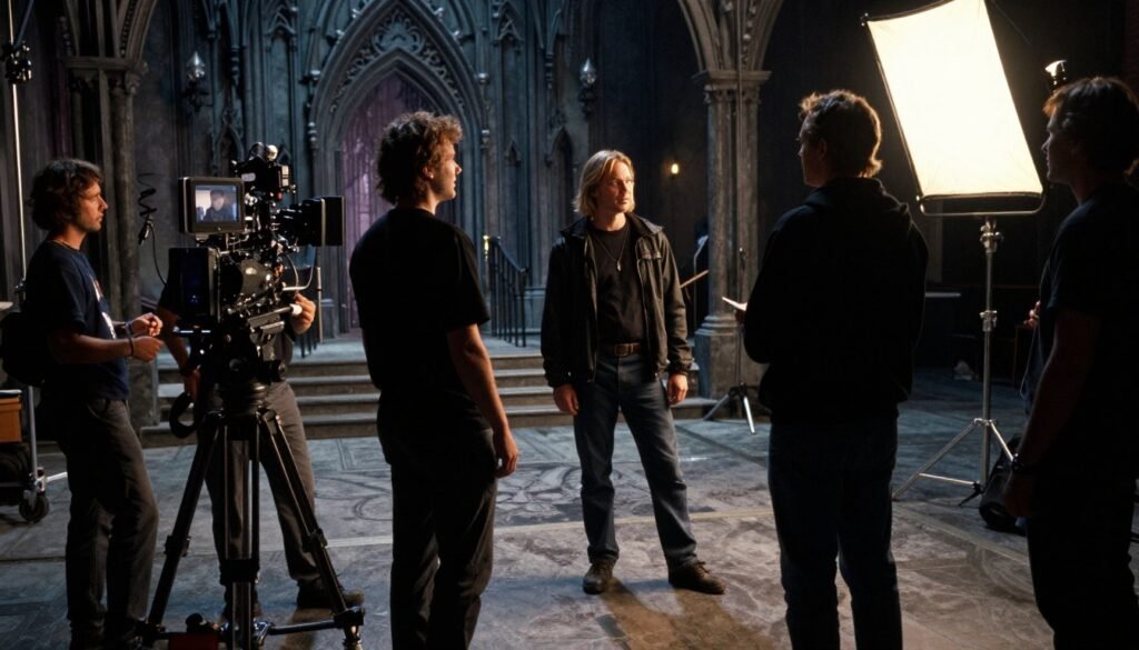 Behind the scenes of The Crow production