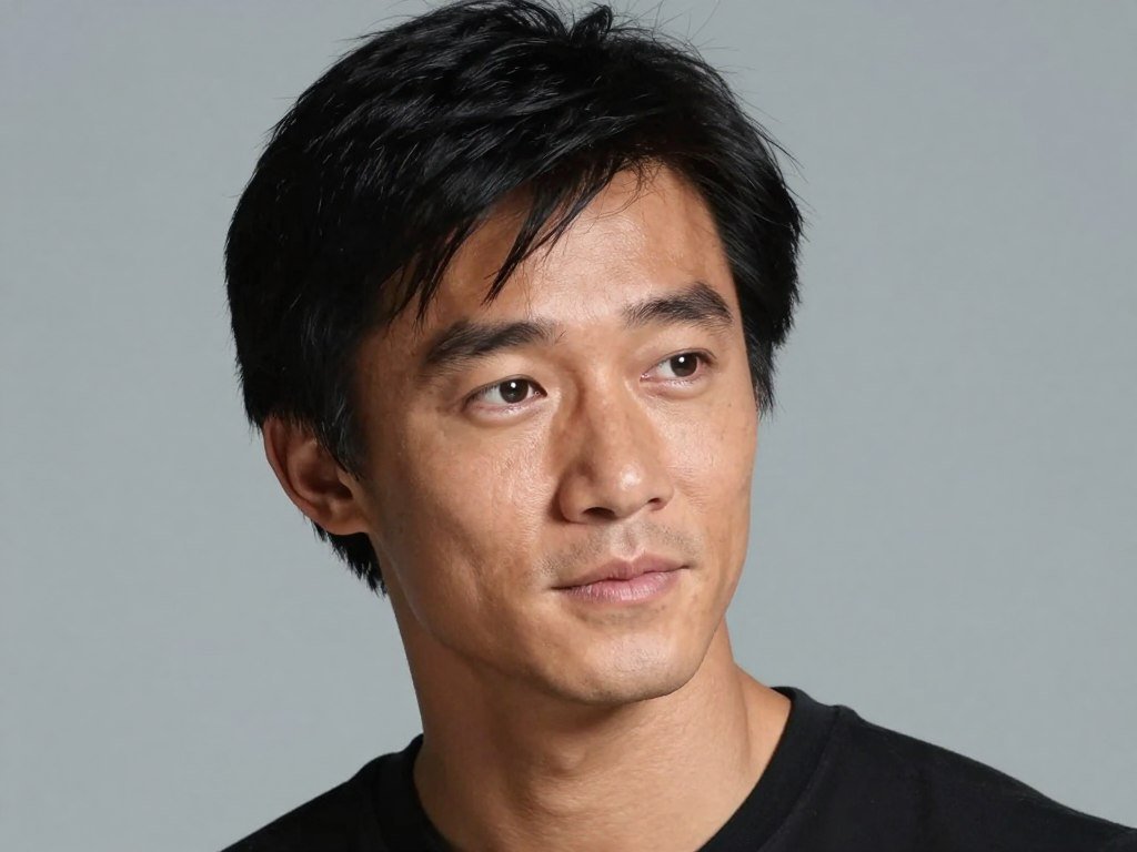 Brandon Lee in a promotional photo for The Crow